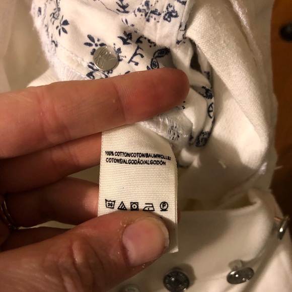 NWT White Raw Hem Flare Jeans (Free People) - Picture 8 of 8